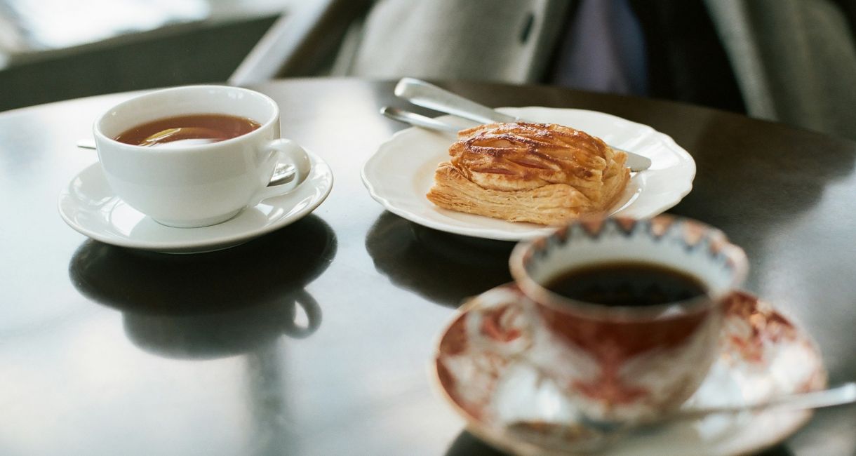 Coffee and pastries on the Isle of Wight